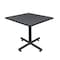 Kobe Square Tables > Breakroom Tables > Kobe Square & Round Tables, Wood, Metal Top, Grey TKB4242GY - alternate 1